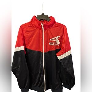 Boston Red Sox athletic jacket full zip navy and red Size M